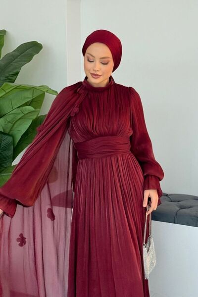 Sezi Moda Giyim Veronica Pelerinli Abiye