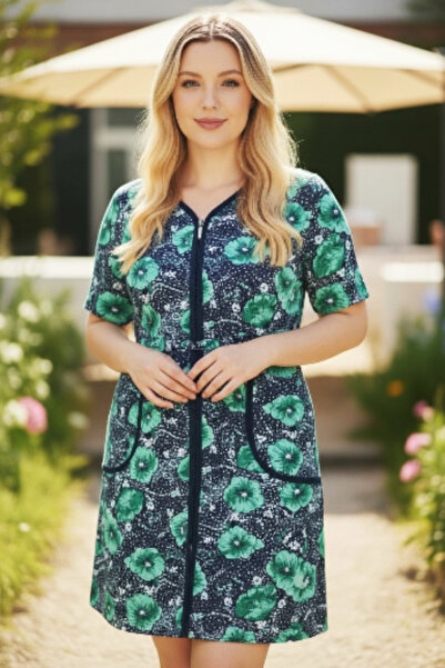 Star Fashion Capot dama cu maneca scurta si cordon in talie