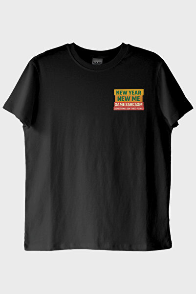 Generic Brand Same Sarcasm Black T-Shirt