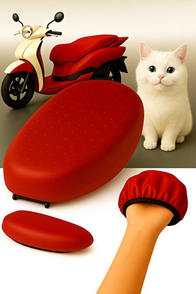 lawrenceshop غطاء مقعد دراجة نارية من الجلد ماركة Sym Fiddle 3 200 I متوافق م...