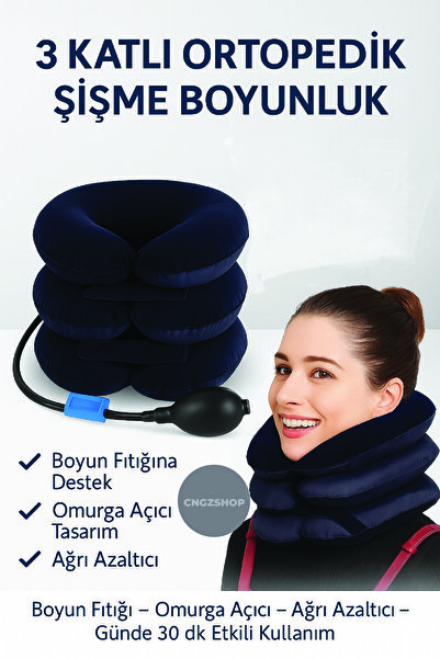 CNGZSHOP 3-Layer Orthopedic and Neck Shoulder Pain Support Neck Brace – Infla...