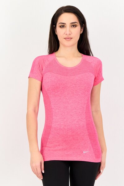 Nike Women Sportswear Fit Short Sleeve Outdoor Top, Pink