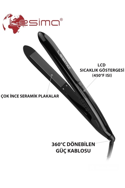 ozbience Profesyonel 450° Serisi Keratin Saç Düzleştirici, Şık ve Yüksek