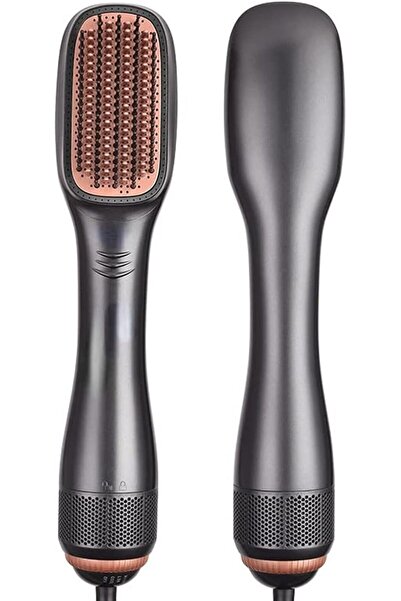 HYX 3-in-1 Hair Dryer Styler Volumizer Hot Air Brush (GOLD)
