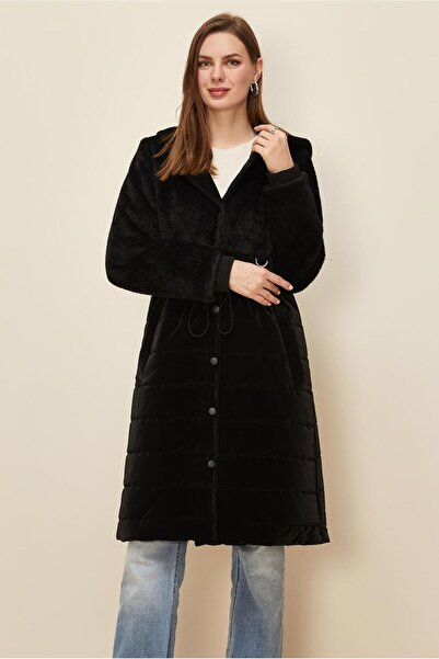 Alvina Velvet Quilted Coat 90601