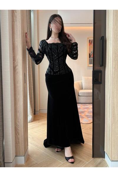 NO BRAND فستان اسود راقي