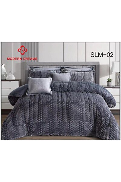 Modern Dreams Luxury winter bedspread, 8 pieces, plain patterned