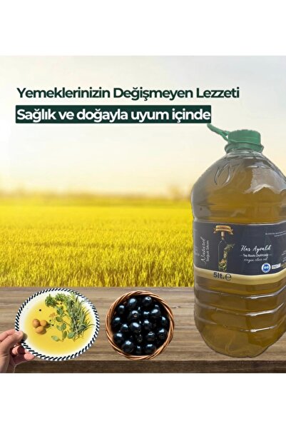 New Has Ayvalık 5 Lt Soğuk Sıkım Naturel Sızma Zeytinyağ