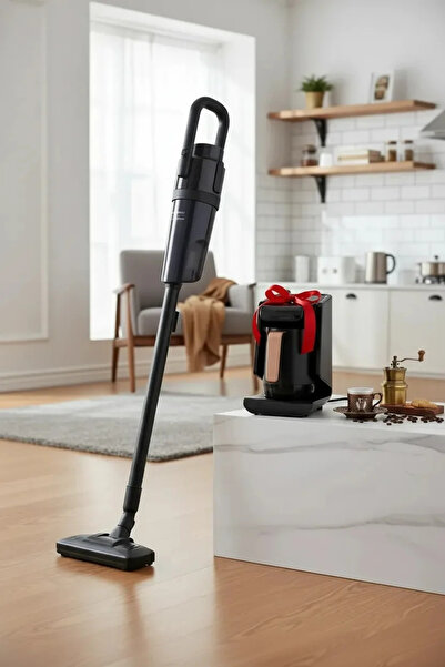 Range Vektör Dikey Süpürge Alana Köz Türk Kahve Makinesi Hediye