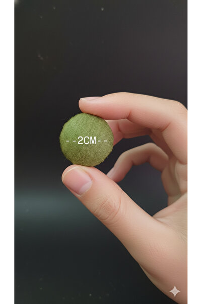 Zümrüdüanka Handmade Çimen yeşili renk Rafya ipinde kaplamalı metal kancalı düğme