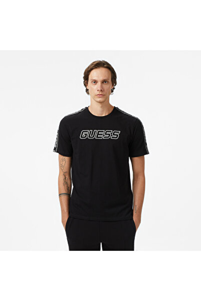 Guess Bisiklet Yaka Logolu T-Shirt Z4GI18J1314