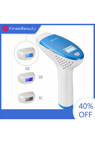 KINSEI BEAUTY جهاز إزالة الشعر بالليزر بتقنية IPL، أبيض/أزرق، ليزر M3