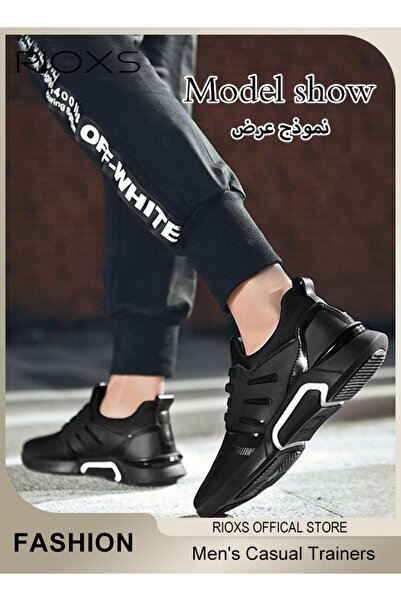 RIOXS Men's Sports Shoes, Fashion Casual Trainers, Outdoor Athletic Shoes For Men, Breathable Sports Shoes