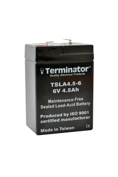 Terminatör بطارية SLA قابلة لإعادة الشحن 6 فولت 4.5 أمبير/ساعة من الرصاص الحمضي مع طرف F1