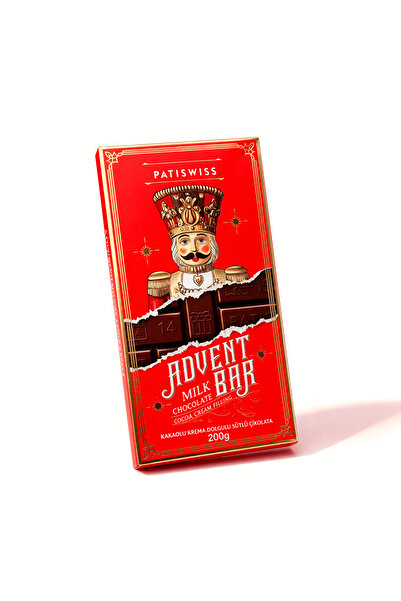 Patiswiss Kakaolu Krema Dolgulu Sütlü Çikolata, 200G