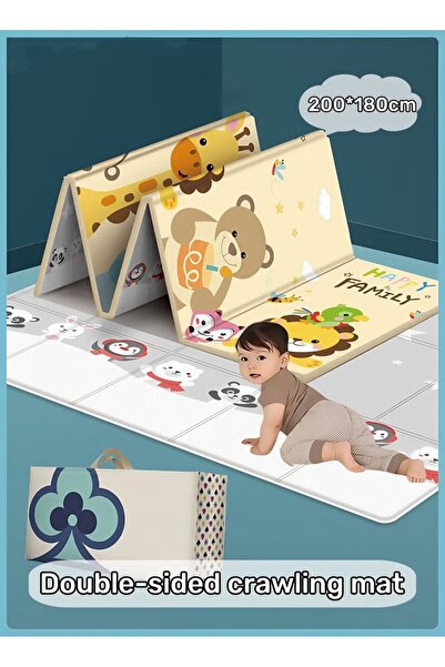 Generic Baby Play Mat 200*180CM Baby Floor Mat Waterproof Activity Playmat Non-Slip Crawling Rug Mat