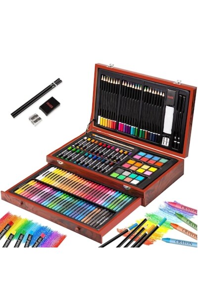 Axroad Mall Set de pictură și desen pentru copii, Axroad Mall, 140 de piese, ...