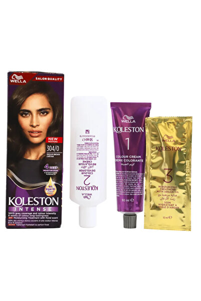 Koleston Intense Grey Coverage long-Lastingness Hair Color- 304/0 Medium Brown Chatain