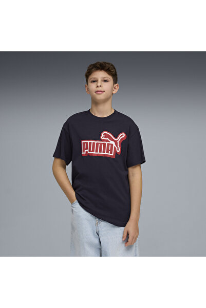 Puma Essentials Logo Lab Relaxed Graphic Tee Jugend