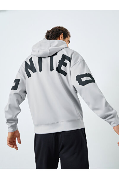 Styli هودي غوص قصة فضفاضة مطبوع من الأمام والخلف