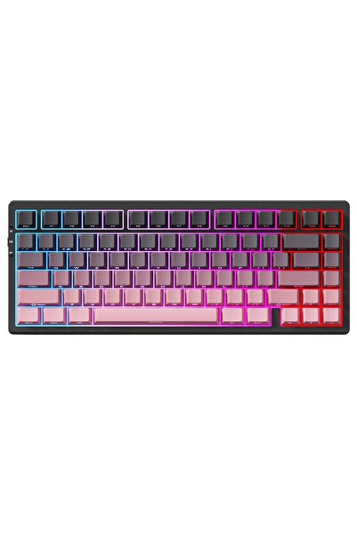 MCHOSE G75 Pro Black Pink %75 Matcha Latte Switch V2 Hotswap RGB Kablosuz Mek...