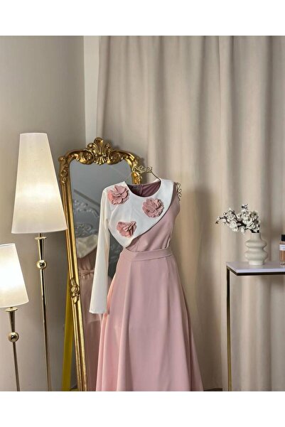 vanus fashion 5746 - فستان ساحر بتصميم أنثوي رقيق