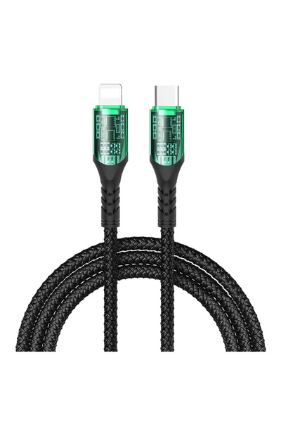 DOIT كابل USB إلى Lightning مضفر من النايلون بقوة 3 أمبير، بطول 100 سم، يدعم ...