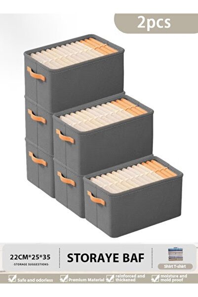 Generic Foldable wardrobe storage box with handle, thickened steel frame toy storage box