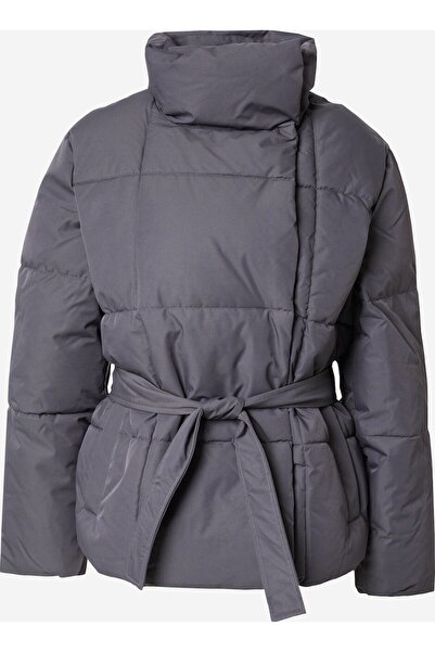 OEM Women's quilted jacket, with drawstring and high collar - comfort and style for the cold season, black, M/L