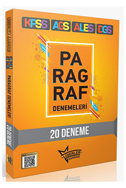LİDERLER KARMASI 2026 KPSS AGS ALES DGS PARAGRAF 20 DENEME