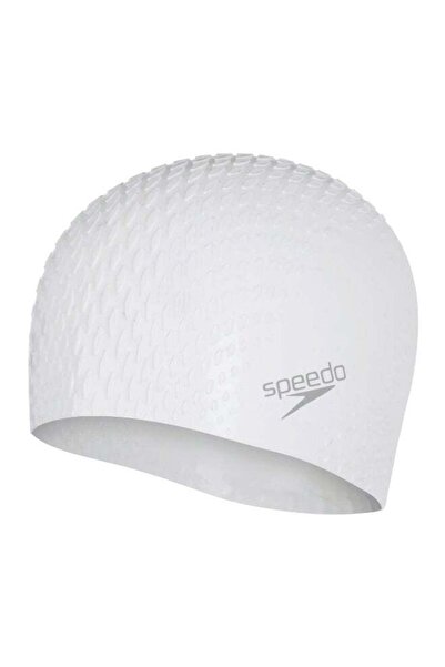 SPEEDO Bubble Active+ Silicone Swim Cap - Zoned Bubble Texture, One Size