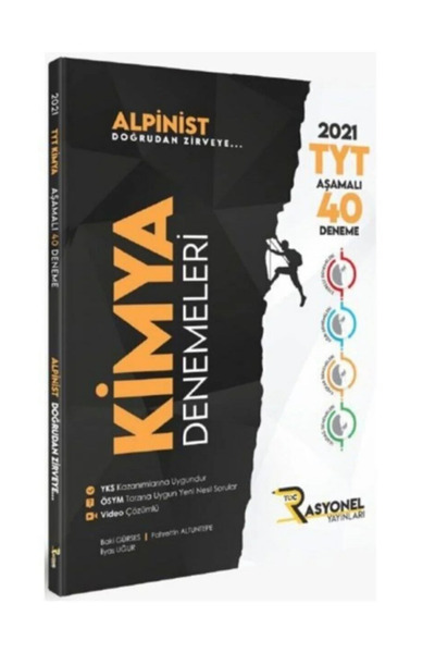 Rasyonel Yayınları TYT KİMYA 40 LI DENEME (Müfredata Uygun- Video Çözümlü)