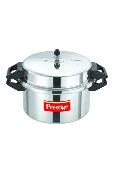 Prestige Popular Aluminium Pressure Cooker Silver/Black 16Liters