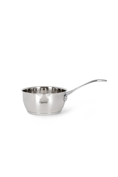 Fissman Saucepan 1000mL with Measuring Mark, Stainless Steel Saucepan 14x7cm , Induction Bottom