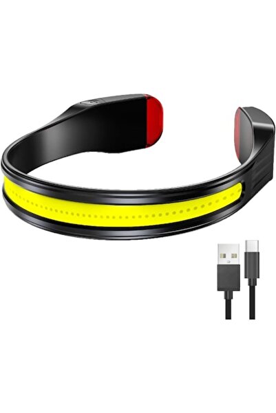 OEM Headlamp with powerful light, 230° wide beam, 25W, USB-C, water-resistant