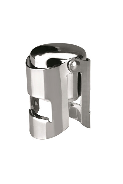 iBiLi champagne bottle stopper, stainless steel, silver