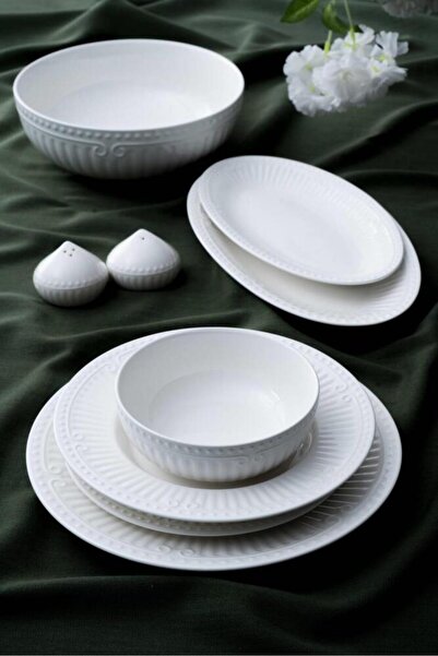 ACAR Doralie Porselen 6 Kişilik 29 Parça Yemek Takımı