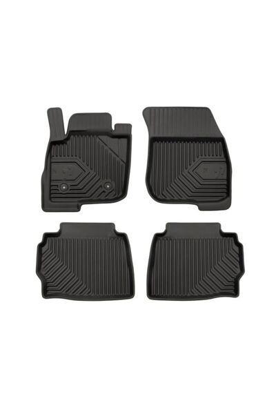 Mammoth Set covorase auto TPE 4 buc No. 77, Fata/Spate, negru, potrivit FORD ...