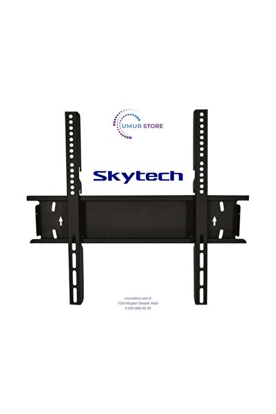 Skytech 75” inç Televizyon Uyumlu Sabit Duvar Askı Aparatı-120 Kg Taşıma Kapa...