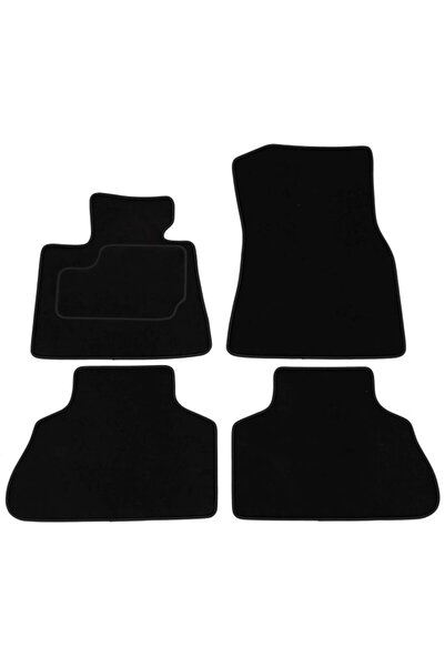 Mammoth Set covorase 4 buc, fata/spate, velur negru, potrivit BMW X5 (G05, F9...