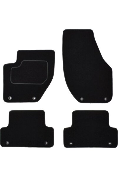 Mammoth Set covorase 4 buc, fata/spate, velur negru, potrivit VOLVO V40 03.12...