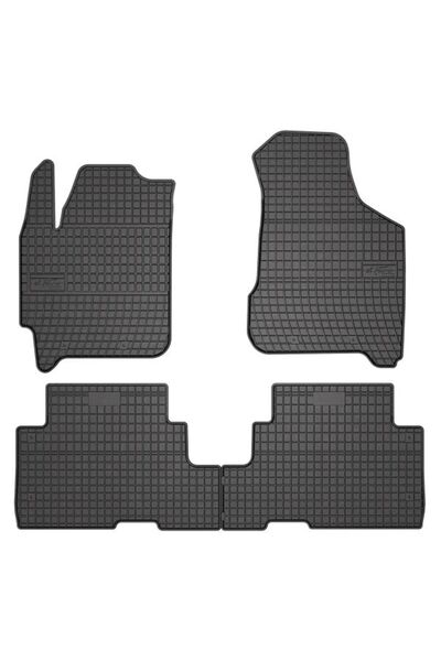 Mammoth Set 4 covorase auto cauciuc BASIC, Fata/Spate, negru, potrivit KIA CA...