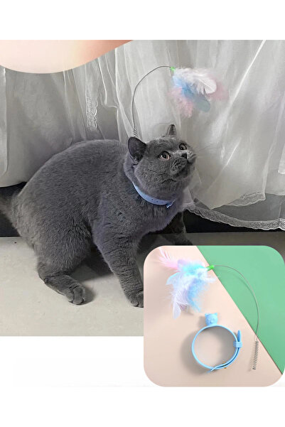 FridayIn Pet Toys Steel Wire Feather Interactive Cat Stick Training Kitten St...