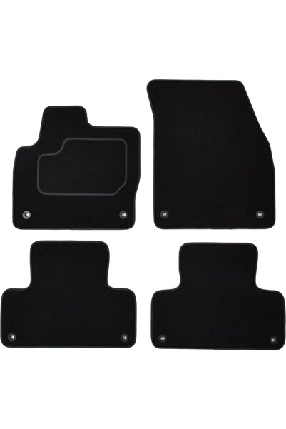 Mammoth Set covorase 4 buc, fata/spate, velur negru, potrivit LAND ROVER RANG...