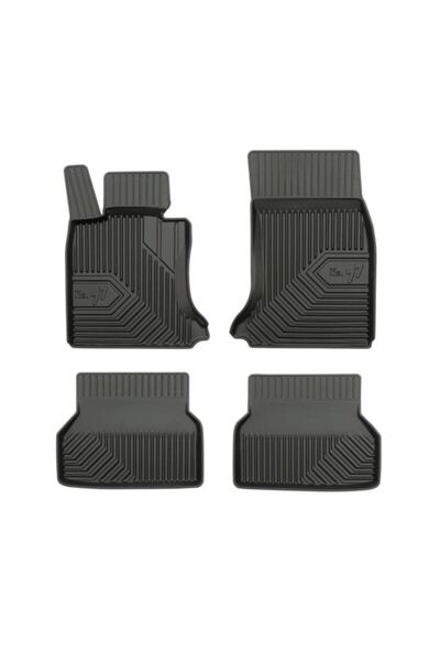 Mammoth Set covorase auto TPE 4 buc No. 77, Fata/Spate, negru, potrivit BMW 5...