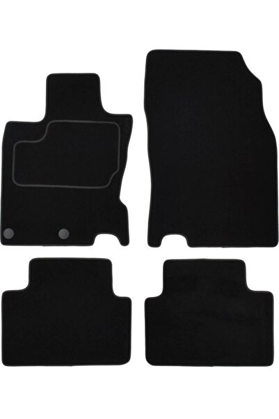 Mammoth Set covorase 4 buc, fata/spate, velur negru, potrivit NISSAN QASHQAI ...