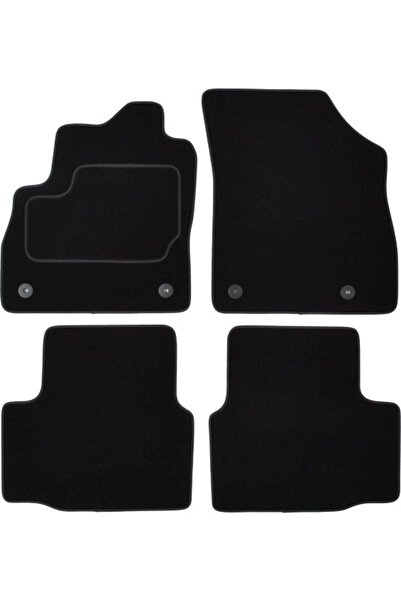 Mammoth Set covorase velur, 4 buc, negru, potrivit OPEL ASTRA K 06.15-12.22, ...