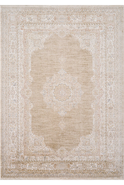 Koza Halı Koza Hayad Şimal Bej Bordo Halı Kilim Salon Oturma Odası Yatak Odas...