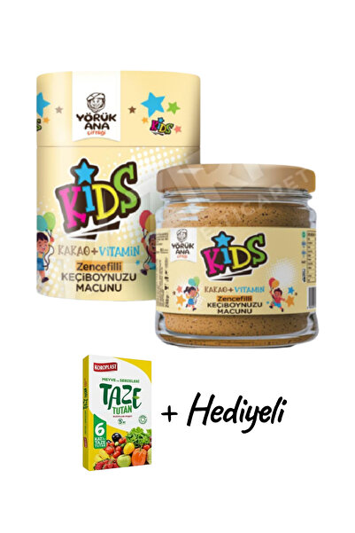 KMS HOME Yörük Ana Kids Kakaolu Zencefilli Keçiboynuzu Macunu