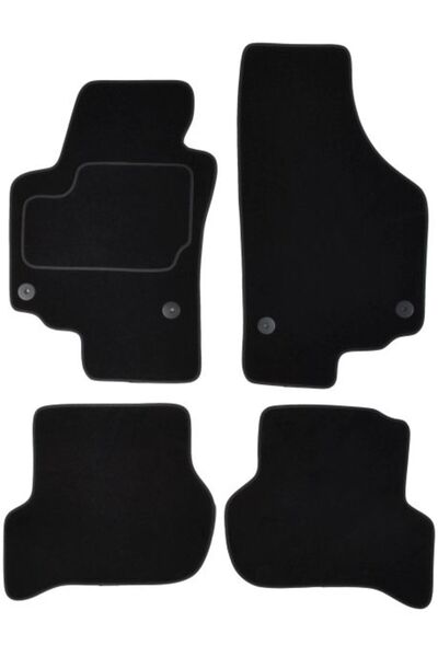 Mammoth Set covorase 4 buc, fata/spate, velur negru, potrivit SEAT ALTEA, ALT...